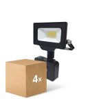 Voordeelpak 4x Noxion LED Breedstraler Beamy G3 10W 1100lm 100D - 840 Koel Wit | IP65 - Bewegings- en Lichtsensor - Symmetrisch