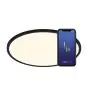Nordlux Oja Smart 42 Plafondlamp Metaal Zwart 20W 2300lm - 827-865 Afstembaar Wit | 424mm - Wifi en Blauwtooth Dimbaar