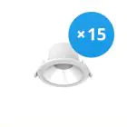 Voordeelpak 15x Noxion LED Downlight Apollo 9W 1100lm 60D - 840 Koel Wit | 145mm - UGR 
